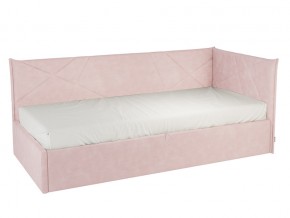 Кровать тахта Бест 900 велюр нежно-розовый в Миньяре - minyar.mebel74.com | фото