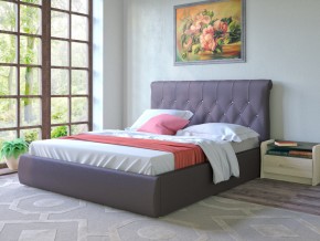 Кровать Тиффани 160 подъемная коричневая в Миньяре - minyar.mebel74.com | фото 3