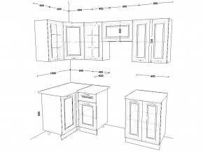 Кухонный гарнитур 10 Белый Вегас 1000х2200 мм в Миньяре - minyar.mebel74.com | фото 2