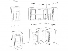 Кухонный гарнитур 11 Белый Вегас 1800х1000 мм в Миньяре - minyar.mebel74.com | фото 2