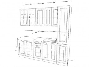 Кухонный гарнитур 12 Белый Вегас 2200 мм в Миньяре - minyar.mebel74.com | фото 2