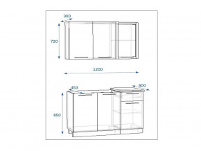 Кухонный гарнитур 3 Грецкий орех 1200 в Миньяре - minyar.mebel74.com | фото 2