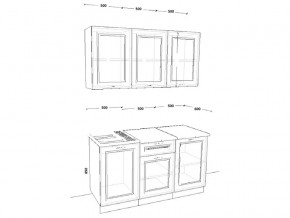 Кухонный гарнитур 4 Белый Вегас 1500 мм в Миньяре - minyar.mebel74.com | фото 2