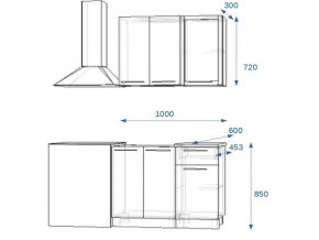 Кухонный гарнитур 5Р РоялВуд 1000 мм в Миньяре - minyar.mebel74.com | фото 2