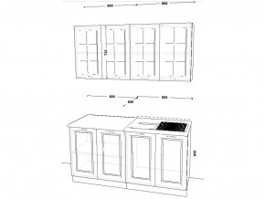 Кухонный гарнитур 6 Белый Вегас 1600 мм в Миньяре - minyar.mebel74.com | фото 2