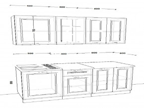 Кухонный гарнитур 7 Белый Вегас 1500 мм в Миньяре - minyar.mebel74.com | фото 2