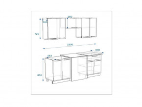 Кухонный гарнитур 7 Грецкий орех 1800 в Миньяре - minyar.mebel74.com | фото 2