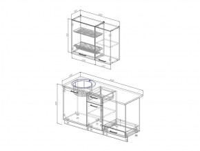 Кухонный гарнитур Антрацит 1600 в Миньяре - minyar.mebel74.com | фото 3