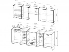 Кухонный гарнитур Антика базис 2400 мм в Миньяре - minyar.mebel74.com | фото 3