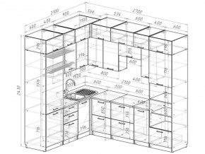 Кухонный гарнитур Антика гранд прайм 2100х2700 мм в Миньяре - minyar.mebel74.com | фото 7