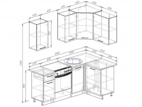 Кухонный гарнитур Бланка 2000х1200 в Миньяре - minyar.mebel74.com | фото 2