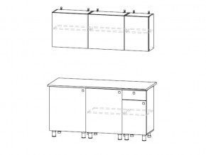 Кухонный гарнитур КГ 1 1600 Дуб Золотой в Миньяре - minyar.mebel74.com | фото 2