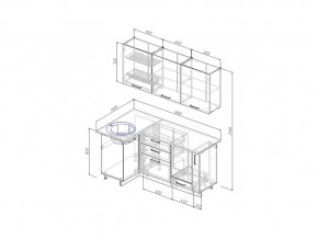 Кухонный гарнитур Крафт 1800х1000 в Миньяре - minyar.mebel74.com | фото 2