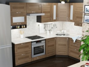 Кухонный гарнитур Кира гранд оптима 2600х1500 мм в Миньяре - minyar.mebel74.com | фото