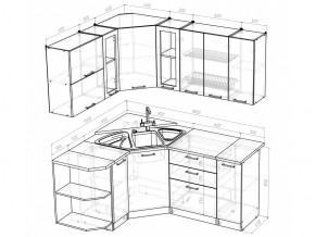 Кухонный гарнитур Кира оптима 1500х1800 мм в Миньяре - minyar.mebel74.com | фото 5