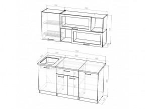 Кухонный гарнитур Кира стандарт 1600 мм в Миньяре - minyar.mebel74.com | фото 5