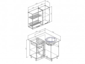 Кухонный гарнитур Лада 1000х1000 в Миньяре - minyar.mebel74.com | фото 3