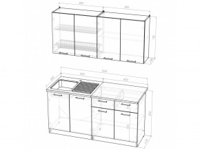 Кухонный гарнитур Лариса стандарт 2 1600 мм в Миньяре - minyar.mebel74.com | фото 6