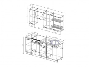 Кухонный гарнитур Лофт 1800 в Миньяре - minyar.mebel74.com | фото 1