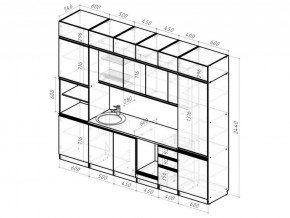 Кухонный гарнитур Лоретта люкс 3000 мм в Миньяре - minyar.mebel74.com | фото 6