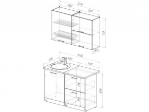 Кухонный гарнитур Лотос лайт 1200 мм в Миньяре - minyar.mebel74.com | фото 6