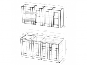 Кухонный гарнитур Ника демо 1700 мм в Миньяре - minyar.mebel74.com | фото 4