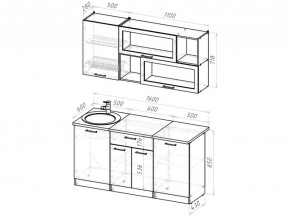 Кухонный гарнитур Паола стандарт 1600 мм в Миньяре - minyar.mebel74.com | фото 6