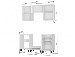 Кухонный гарнитур Сканди 1,6 м без столешницы в Миньяре - minyar.mebel74.com | фото 2