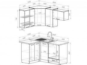 Кухонный гарнитур Терция мега прайм 1200х1600 мм в Миньяре - minyar.mebel74.com | фото 6