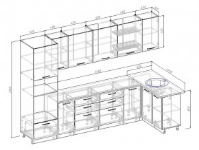 Кухонный гарнитур Вегас 3200х1400 в Миньяре - minyar.mebel74.com | фото 3