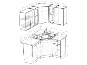 Кухонный гарнитур Яна оптима 1500х1300 мм в Миньяре - minyar.mebel74.com | фото 6