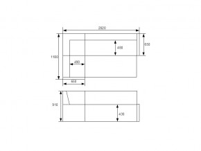 Кухонный уголок КУ 16 с коробом для хранения в Миньяре - minyar.mebel74.com | фото 4