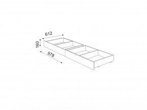 М06 (ручка брусок) Комплект ящиков в Миньяре - minyar.mebel74.com | фото