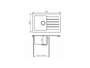 Мойка комбинированная Tolero twist TTS-760 Сафари 102 в Миньяре - minyar.mebel74.com | фото 2