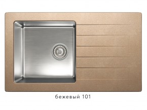 Мойка комбинированная Tolero twist TTS-860 Бежевый 101 в Миньяре - minyar.mebel74.com | фото