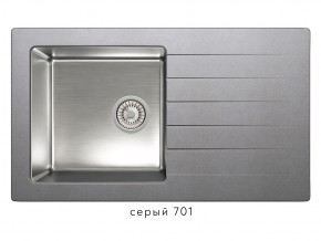 Мойка комбинированная Tolero twist TTS-860 Серый 701 в Миньяре - minyar.mebel74.com | фото