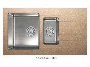 Мойка комбинированная Tolero twist TTS-890 Бежевый 101 в Миньяре - minyar.mebel74.com | фото