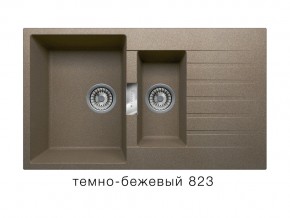 Мойка кварцевая Tolero Loft TL-860 Темно-бежевый 823 в Миньяре - minyar.mebel74.com | фото