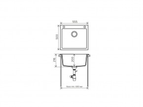 Мойка кварцевая Tolero R-111 Бежевый 101 в Миньяре - minyar.mebel74.com | фото 2