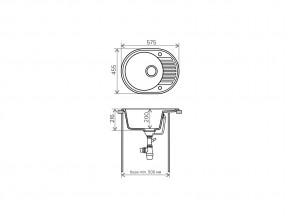 Мойка кварцевая Tolero R-122 Бежевый 101 в Миньяре - minyar.mebel74.com | фото 2