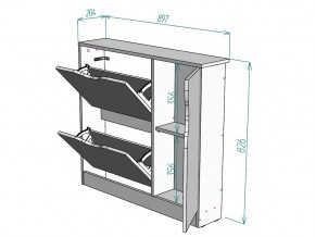 Обувница W106 в Миньяре - minyar.mebel74.com | фото 3