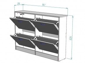 Обувница W11 в Миньяре - minyar.mebel74.com | фото 3