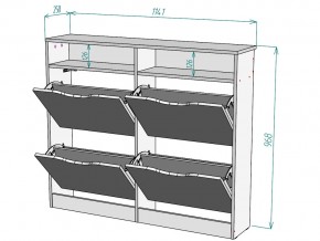 Обувница W16 в Миньяре - minyar.mebel74.com | фото 3