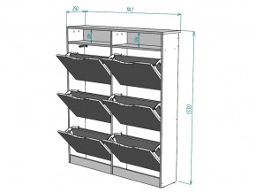 Обувница W18 в Миньяре - minyar.mebel74.com | фото 3