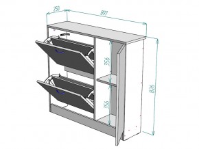 Обувница W31 в Миньяре - minyar.mebel74.com | фото 3