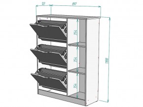 Обувница W76 в Миньяре - minyar.mebel74.com | фото 3