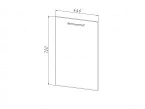 П 45 Комплект для посудомоечной машины 450 мм (цоколь + фасад) ЛДСП в Миньяре - minyar.mebel74.com | фото