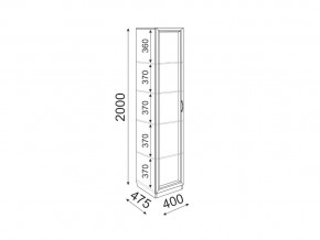 Пенал с полками 400 Остин модуль 3 в Миньяре - minyar.mebel74.com | фото 2