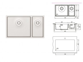 Подстольная мойка Оптима-HM 460/220.400.20.10 в Миньяре - minyar.mebel74.com | фото 2