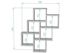 Полка S13 в Миньяре - minyar.mebel74.com | фото 3